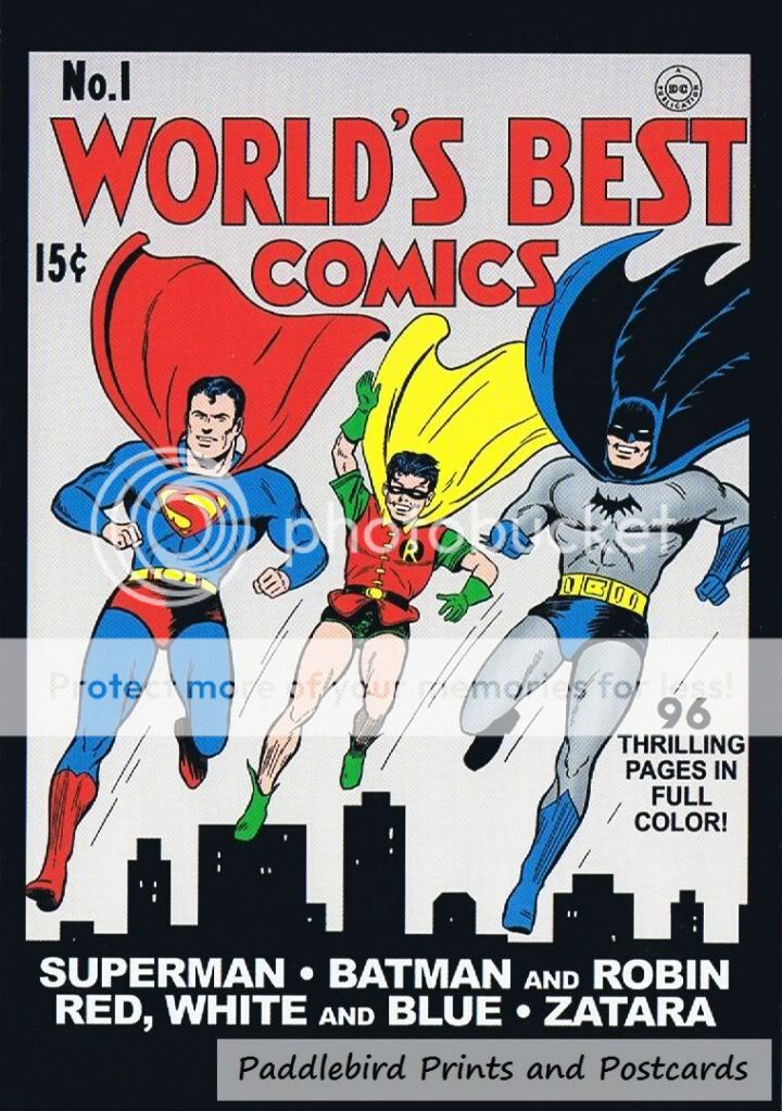 有关以下物品的详细资料: 6 superhero postcards